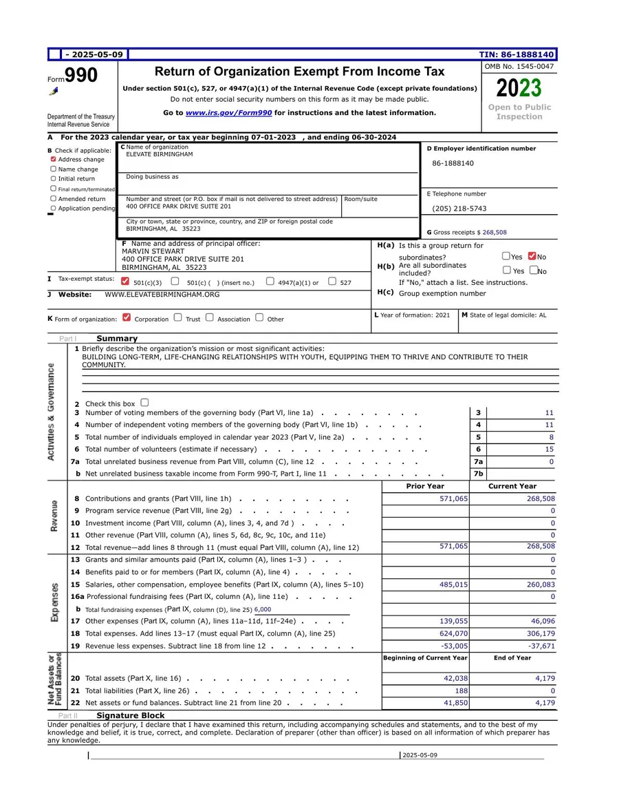 2024 2024 Form 990 cover